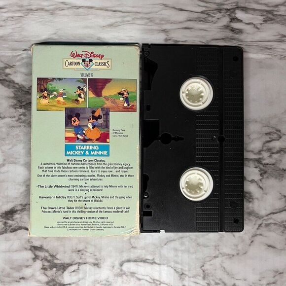 The Walt Disney Company | Walt Disney Cartoon Classics | Vol 6 | VHS | Not Rated - Picture 2 of 6